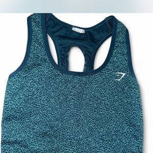 Gymshark Blue Sports Bra Moisture-Wicking Racerback